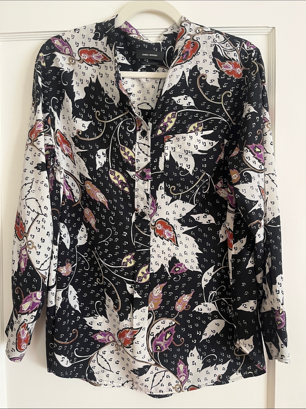 Isabel Marant silk Rusak print blouse 40